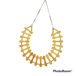 Vintage‎ Boho cleopatra Brass adjustable statement necklace